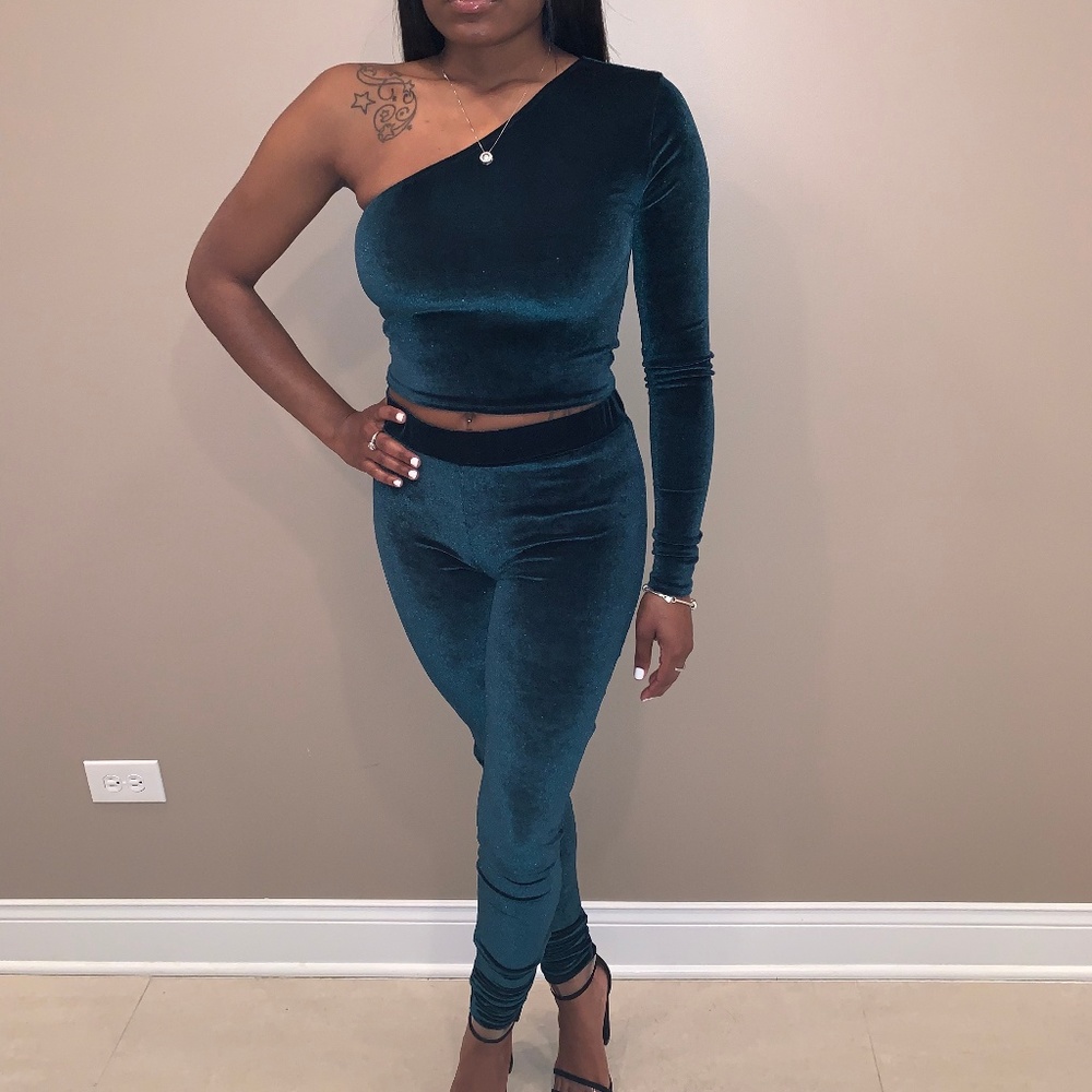 2 Piece Velvet Suit